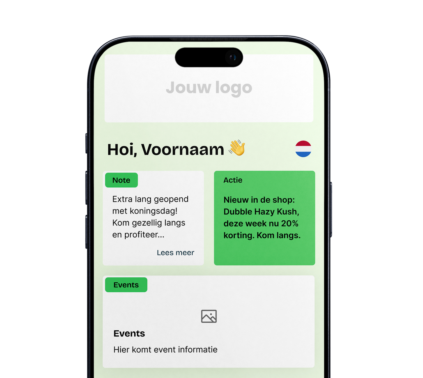 Ledenapp variant Groen