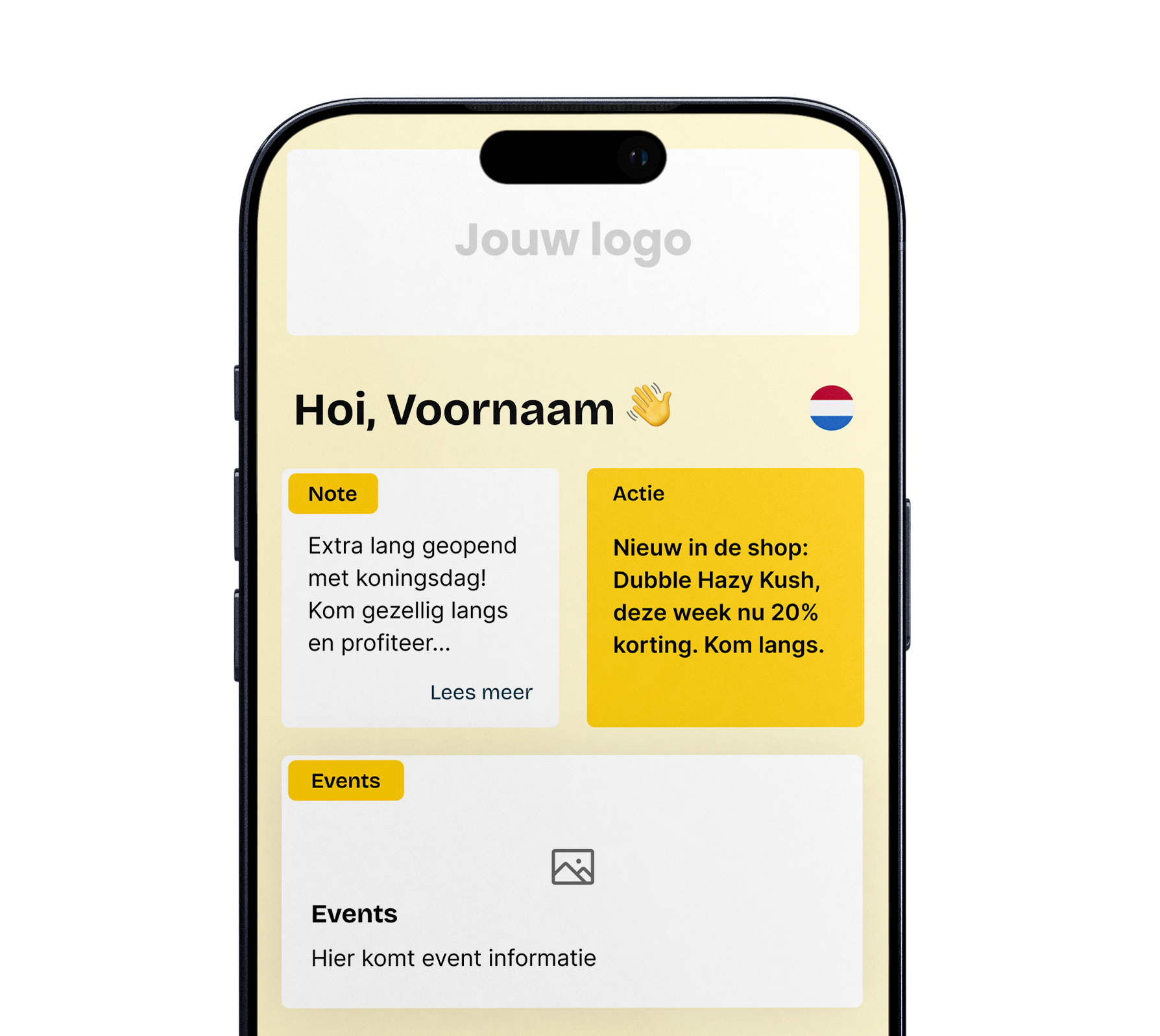 Ledenapp variant Geel